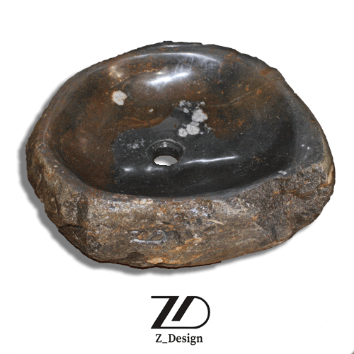 روشویی سنگی رودخانه ای