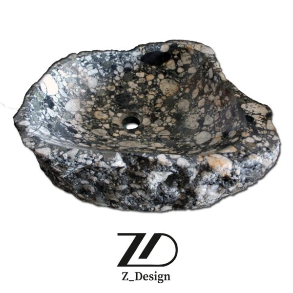 روشویی سنگی رودخانه ای کد 30