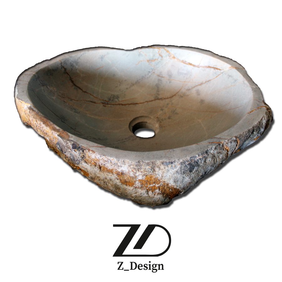 Untitled-8 روشویی سنگی رودخانه ای کد 32 - Image 1