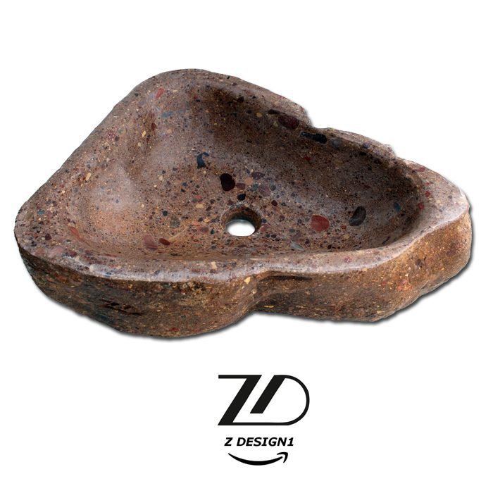 Untitled-8 روشویی سنگی رودخانه ای کد 58 - Image 1