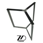 پایه میز فلزی 4 نفره گرد