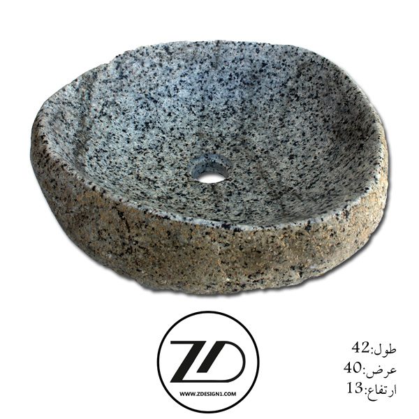 روشویی سنگی رودخانه ای کد 71