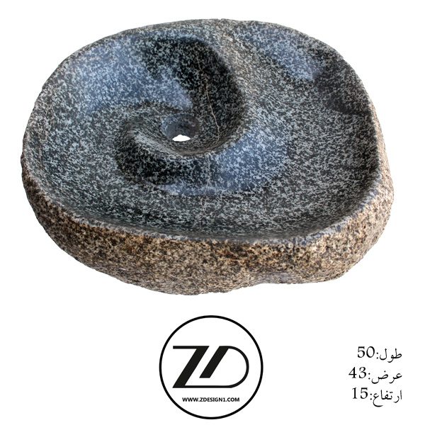 روشویی سنگی رودخانه ای کد 67