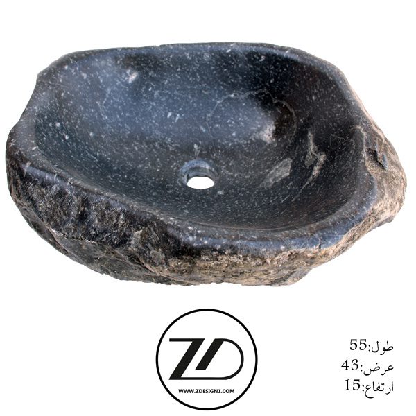 روشویی سنگی رودخانه ای کد 79