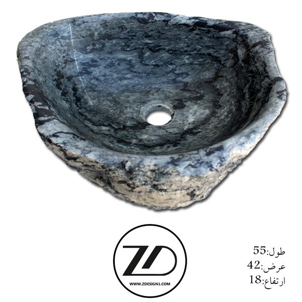 روشویی سنگی رودخانه ای کد 70