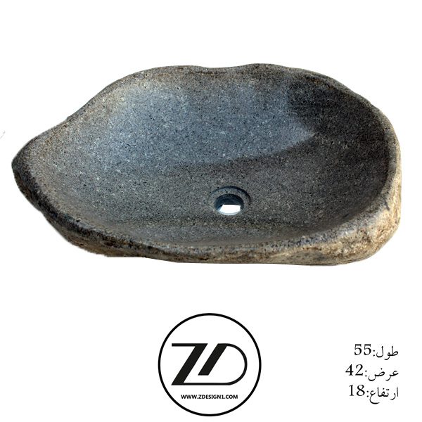 روشویی سنگی رودخانه ای کد 68