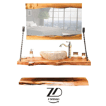 روشویی چوبی 2 طبقه آمازون