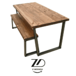 میز ناهارخوری 8 نفره نیمکت دار - Image 2