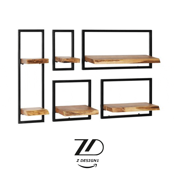شلف دکوری دیواری 5 تکه