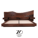 تخت خواب چوبی روستیک