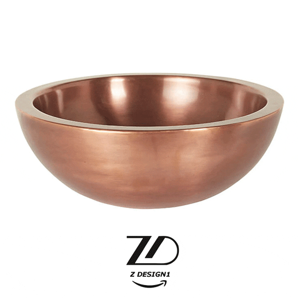 کاسه روشویی مسی ساده