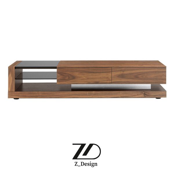 میز تلویزیون چوبی جدید فلورا