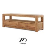 میز تلویزیون چوبی مینیمال بلوط - Image 4