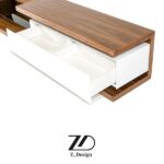 میز تلویزیون چوبی مدل وایت - Image 3