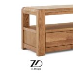 میز تلویزیون چوبی مینیمال بلوط - Image 3