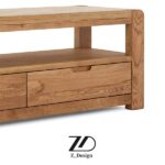 میز تلویزیون چوبی مینیمال بلوط - Image 5