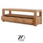 میز تلویزیون چوبی مینیمال بلوط - Image 7