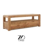 میز تلویزیون چوبی مینیمال بلوط - Image 2