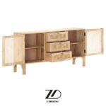 کنسول با حصیر بامبو