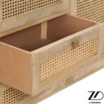 کنسول با حصیر بامبو