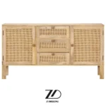 کنسول چوب و حصیر