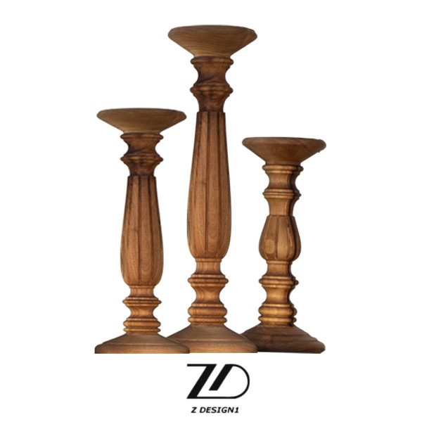 جا شمعی بلند سه تایی