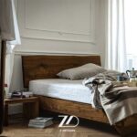 تخت خواب چوب گردو