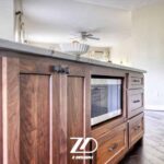 کابینت روکش چوب مدرن