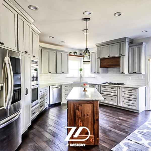 کابینت روکش چوب مدرن