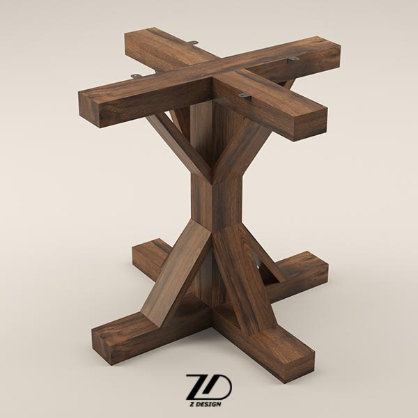 پایه میز چوبی مدرن لاله