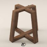 پایه میز چوبی مدل لادن