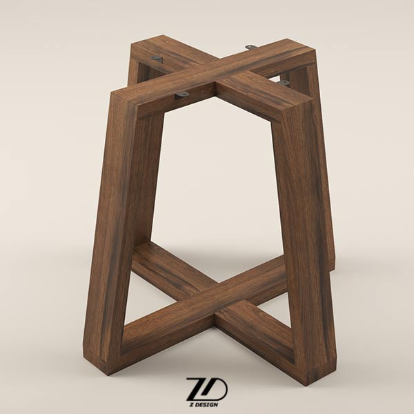 پایه میز چوبی مدل لادن