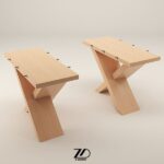 پایه میز چوبی مدرن مدل نیلوفر