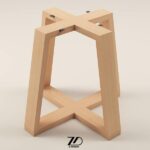 پایه میز چوبی مدل لادن