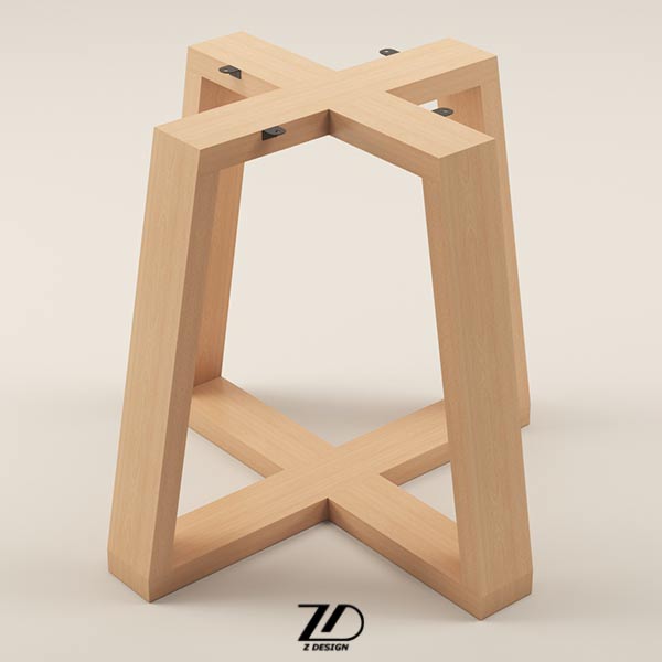 پایه میز چوبی مدل لادن