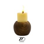 جاشمعی چوبی تکی مدل سوسن - Image 2