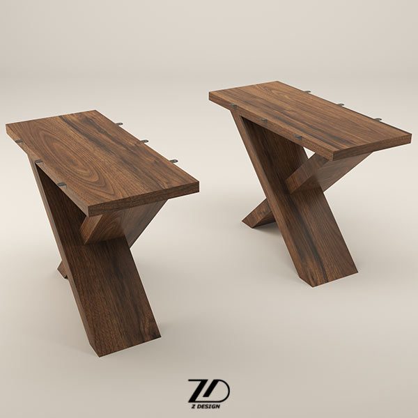 پایه میز چوبی مدرن مدل نیلوفر