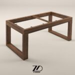 پایه میز چوبی