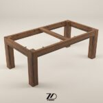 پایه میز چوبی مدل سوفیا