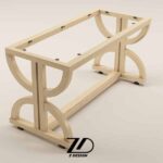 پایه میز چوبی