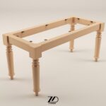 پایه میز چوبی مدل پردیس