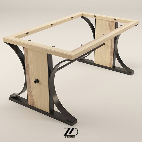 پایه میز چوبی آرشیدا