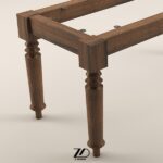 پایه میز چوبی مدل پردیس
