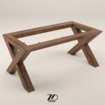 پایه میز چوبی مدل آتوسا