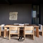 میز و صندلی چوبی ستاره