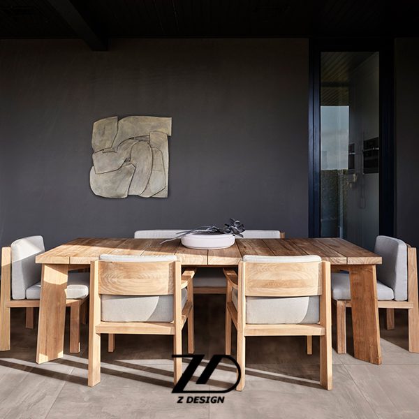 میز و صندلی چوبی ستاره