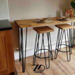 پایه فلزی میز سنجاقی سه شاخ - Image 5