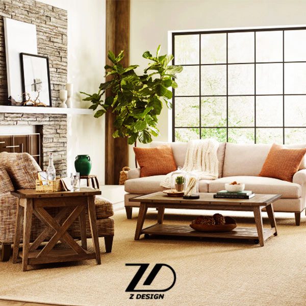 میز عسلی چوبی رایان