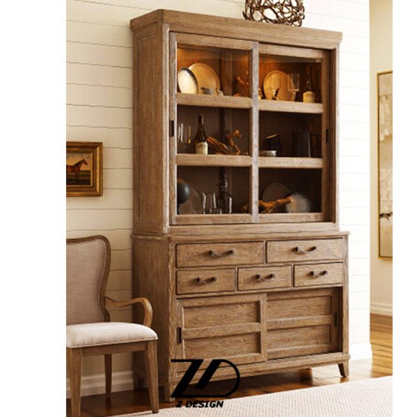 کنسول چوبی ویترینی رایان