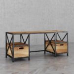 میز کامپیوتر تمام چوب دراگون